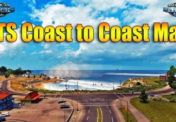 Карту Карта «Coast to Coast» версия 2.7.1 для American Truck Simulator (v1.34.x)