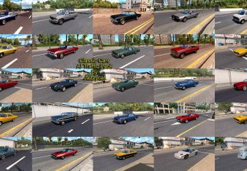 Мод Classic Cars AI Traffic Pack версия 3.2 для American Truck Simulator (v1.34.x)