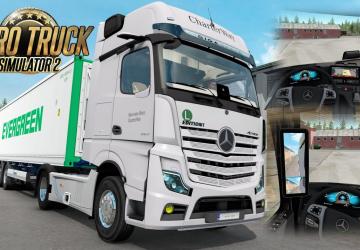 Мод Mercedes Benz New Actros 2019 версия 1.2 для Euro Truck Simulator 2 (v1.37.x, 1.38.x)