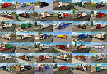 Мод Painted Truck Traffic Pack версия 9.8 для Euro Truck Simulator 2 (v1.35.x, 1.36.x)