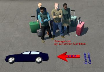 Мод Пассажирский мод для легковушек версия 1.4 для Euro Truck Simulator 2 (v1.45.x, - 1.49.x)