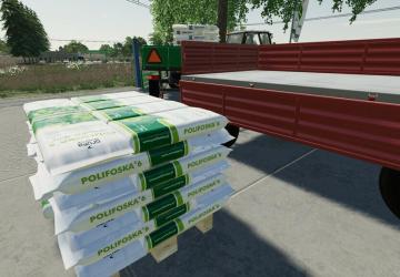 Мод Polish Fertilizer Pallets версия 1.1 для Farming Simulator 2019 (v1.6.0.0)
