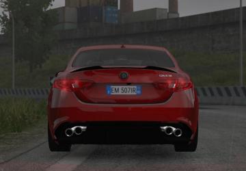 Мод Alfa Romeo Giulia версия 1.1 для American Truck Simulator (v1.33.x, 1.34.x)