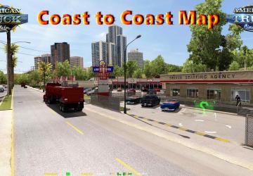 Карту Карта «Coast to Coast» версия 2.6.b для American Truck Simulator (v1.32.x)