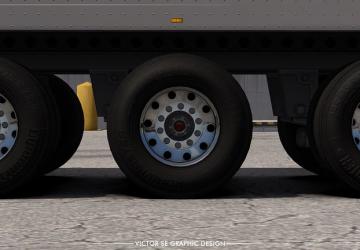 Мод Dark Textures for Stock Truck & Owned Trailers Tires v1.0 для American Truck Simulator (v1.35.x, - 1.38.x)