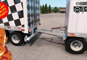 Мод Двойной прицеп «Great Dane 48» версия 19.05.18 для American Truck Simulator (v1.31.x)
