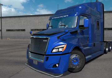 Мод Freightliner Cascadia 2018 версия 1.12 для American Truck Simulator (v1.35.x)