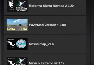 Карту Mexico Extremo версия 2.1.12c для American Truck Simulator (v1.37.x)