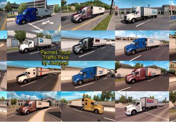 Мод Painted Truck Traffic Pack версия 1.5 для American Truck Simulator (v1.32.x, - 1.34.x)