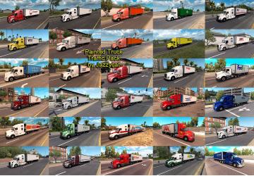 Мод Painted Truck Traffic Pack версия 1.9 для American Truck Simulator (v1.32.x, - 1.34.x)