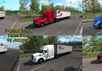 Мод Painted Truck Traffic Pack версия 2.0 для American Truck Simulator (v1.32.x, - 1.34.x)