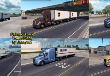 Мод Painted Truck Traffic Pack версия 2.1 для American Truck Simulator (v1.35.x)