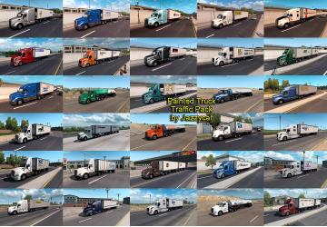 Мод Painted Truck Traffic Pack версия 4.0 для American Truck Simulator (v1.37.x)