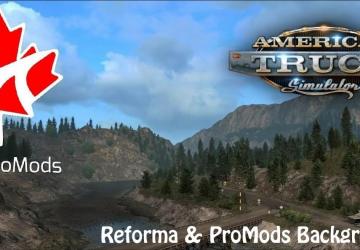 Карту Reforma & ProMods Background Fix версия 1.0 для American Truck Simulator (v1.39.x, 1.40.x)