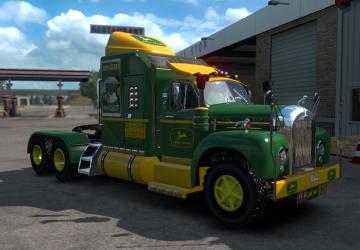 Мод Скин  John Deere для Mack B62 версия 1.0 для American Truck Simulator (v1.35.x, - 1.39.x)