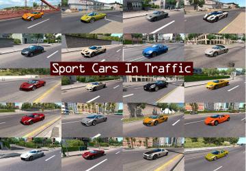Мод Sport Cars Traffic Pack версия 2.3 для American Truck Simulator (v1.32.x)