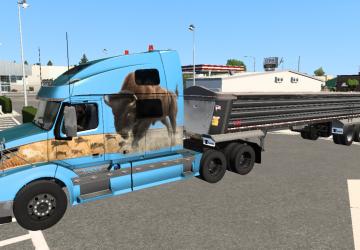 Мод Travis Wave Wedge End Dump версия 1.2 для American Truck Simulator (v1.49.x)