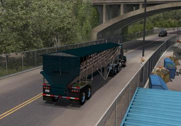 Мод Трейлер Trinity Agri Flex версия 22.09.20 для American Truck Simulator (v1.38.x)