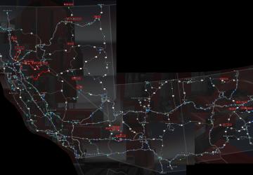 Карту US Expansion версия 2.3 для American Truck Simulator (v1.31.x)