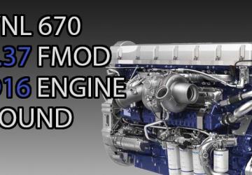 Мод Volvo VNL670 D16 engine sound версия 1.0 для American Truck Simulator (v1.37.x, 1.38.x)