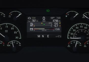 Мод Volvo VNL 2018 Improved Dashboard версия 1.0 для American Truck Simulator (v1.47.x)