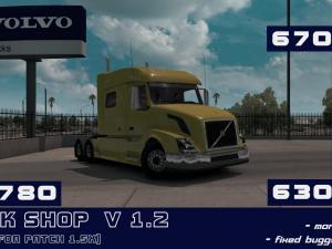 Мод Volvo VNL Truck Shop версия 1.4.1 для American Truck Simulator (v1.6.x, - 1.30.x)