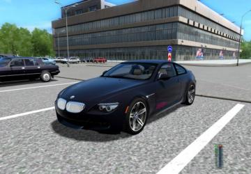 Мод BMW M6 E63 версия 1.0 для City Car Driving (v1.5.8, 1.5.9)