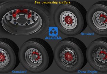 Мод Wheels pack for ownership trailers версия 1.0 для Euro Truck Simulator 2 (v1.32.x, - 1.37.x)