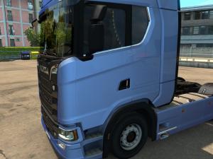 Мод Анимированные боковые шторы для Scania Next Gen v1.0 для Euro Truck Simulator 2 (v1.30.х)