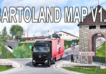 Карту Bartoland map 1:1 версия 2.0 для Euro Truck Simulator 2 (v1.38.x)