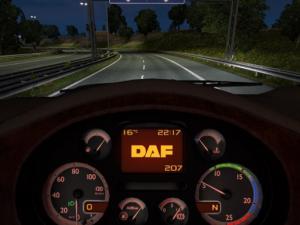 Мод Бортовой компьютер для DAF XF Euro 6 версия 2.0 для Euro Truck Simulator 2 (v1.27)