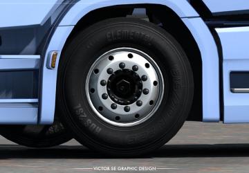 Мод Dark Textures for Stock, Michelin and Goodyear Tires v1.0 для Euro Truck Simulator 2 (v1.35.x)