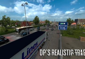 Мод DP’s Realistic Traffic версия 1.0 Beta 4 для Euro Truck Simulator 2 (v1.31.x)