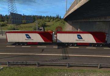 Мод Разнообразные прицепы в трафике версия 7.0 для Euro Truck Simulator 2 (v1.40.x)