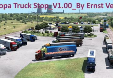 Карту Europa Truck Stop версия 1.0 для Euro Truck Simulator 2 (v1.36.x)