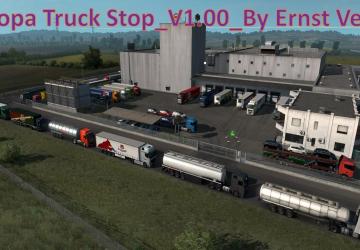 Карту Europa Truck Stop версия 1.0 для Euro Truck Simulator 2 (v1.36.x)