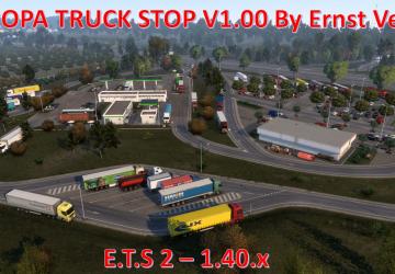 Europa Truck Stop версия 1.0 для Euro Truck Simulator 2 (v1.40.x)