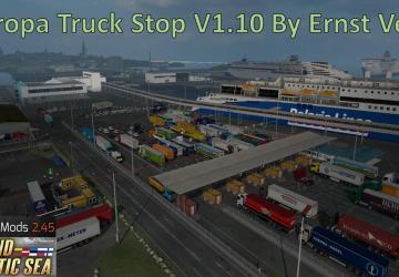 Карту Europa Truck Stop версия 1.10 для Euro Truck Simulator 2 (v1.36.x, 1.37.x)