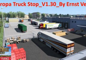 Карту Europa Truck Stop версия 1.30 для Euro Truck Simulator 2 (v1.36.x, 1.37.x)