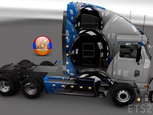 Мод Freightliner Argosy Balls Rows Skin версия 17.01.17 для Euro Truck Simulator 2 (v1.26)