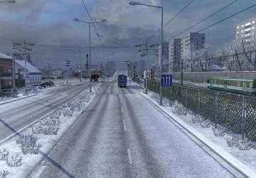 Мод Frosty Winter Weather Mod версия 6.8 для Euro Truck Simulator 2 (v1.32.x)