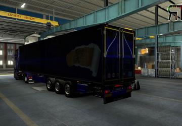 Мод Griffin Combo Blue for Scania Next Gen and Krone Coolliner v1.0 для Euro Truck Simulator 2 (v1.35.x)