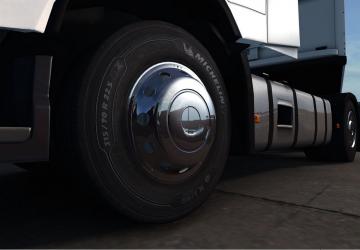 Мод Хромированные колпаки для колёс версия 1.0.3 для Euro Truck Simulator 2 (v1.35.x)