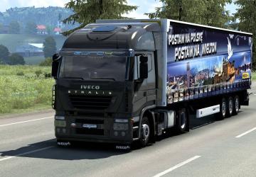 Мод Iveco Stralis Reworked версия 1.1 для Euro Truck Simulator 2 (v1.43.x)