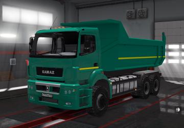 Мод Камаз-5490/65206 версия 2.1 для Euro Truck Simulator 2 (v1.28.x, 1.30.x)