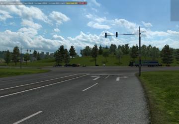 Карту Карта игрового мира Дальнобойщики 2 версия 1.3 для Euro Truck Simulator 2 (v1.35.x, 1.36.x)