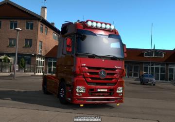 Мод Kelsa Lightbars for MB Actros MP3 & MP4 версия 1.03 для Euro Truck Simulator 2 (v1.31.x, 1.32.x)