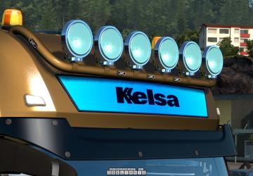 Мод Kelsa Lightbars for MB Actros MP3 & MP4 версия 1.1 для Euro Truck Simulator 2 (v1.31.x, 1.32.x)
