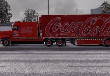 Мод Комбо пак «Coca-Cola» на Freightliner FLD v1.0 для Euro Truck Simulator 2 (v1.35.x, 1.36.x)