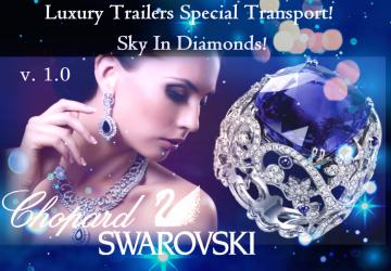 Мод Luxury Trailers Special Transport! Sky In Diamonds! v1.0 для Euro Truck Simulator 2 (v1.30.x)
